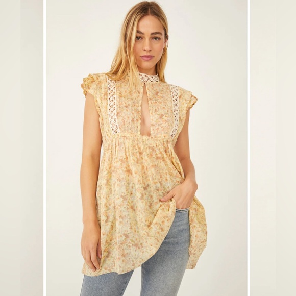 Free People Eva Tunic in Moon Combo - Picture 4 of 14